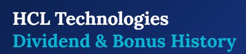 HCL dividend history