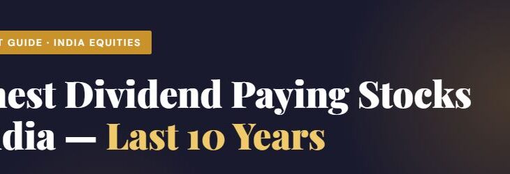 highest dividend paying stocks in india